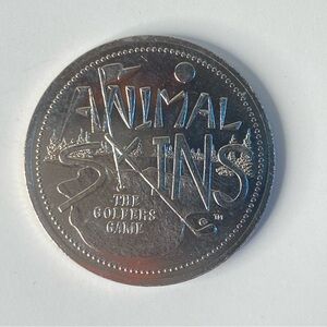 Animal Skins Golf Collectible Brass Coin – Water Ball-Russ